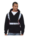 Bayside Men's USA-Made Hi-Visibility Full-Zip Hooded Sweatshirt