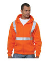 Bayside Men's USA-Made Hi-Visibility Full-Zip Hooded Sweatshirt