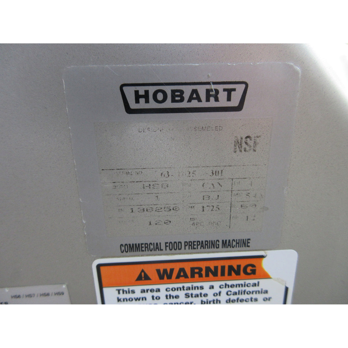 Hobart HS8 Heavy Duty Meat/Deli Slicer, Used Excellent Condition