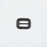 Antique Brown Leather Buckle - 1.5" x 1.125"