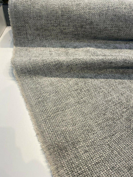 Mont Clair Earl Gray Soft Tweed Chenille Upholstery Fabric - Earl Gray, 56" Width (1 Yard)