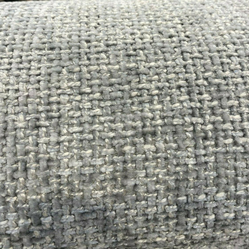 Mont Clair Earl Gray Soft Tweed Chenille Upholstery Fabric - Earl Gray, 56" Width (1 Yard)