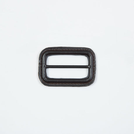 Antique Brown Leather Buckle - 2.125" x 1.5"