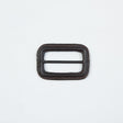 Antique Brown Leather Buckle - 2.125" x 1.5"