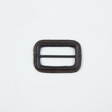 Antique Brown Leather Buckle - 2.125" x 1.5"