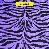 Zebra Flocking Taffeta Flocking Velvet Zebra Fabric 60" Wide