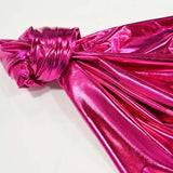 Metallic Foil Spandex Lame Stretch Fabric for Apparel and Costumes
