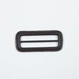 Antique Brown Leather Buckle - 3" x 1.375"