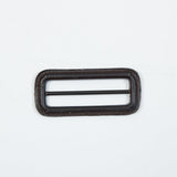 Antique Brown Leather Buckle - 3" x 1.375"