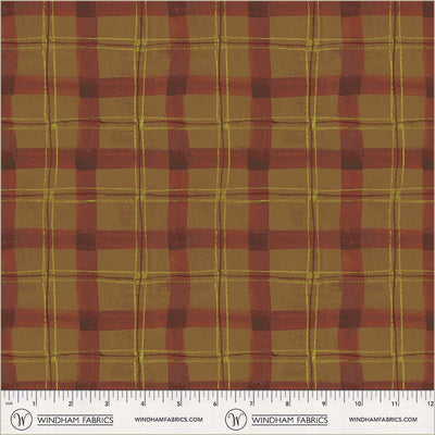 Cotton Plaid Fabric Proper Plaid Cinnamon 43/44"