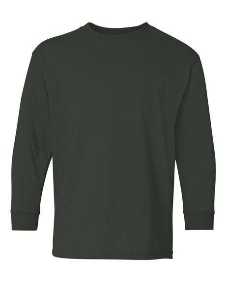 GILDAN® Heavy Cotton Youth Crewneck Long Sleeve T-Shirt