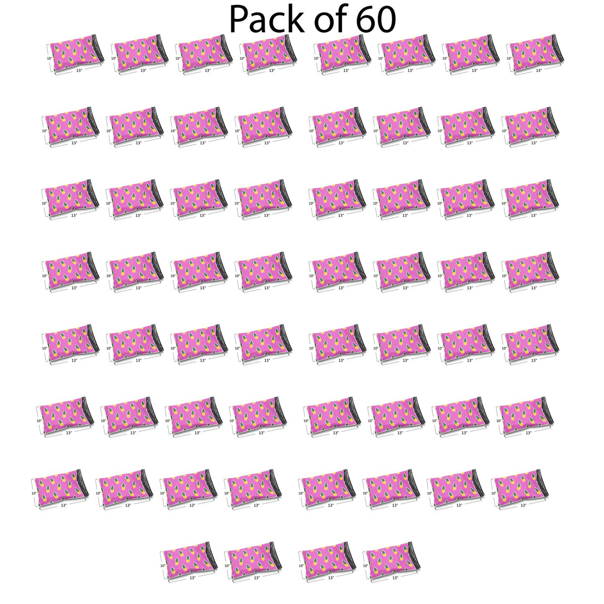 Design Poly Mailer Envelopes 10" x 13" Glossy Multi Pack & Design