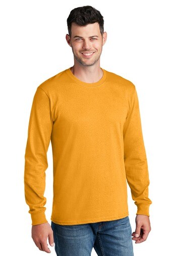 Port & Company® Crewneck Long Sleeve Core Cotton Tee