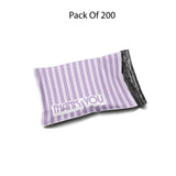 Poly Bag Mailer 10" x 13" Glossy Multi Design Envelopes | Premium Plastic Mailing & Courier Bags