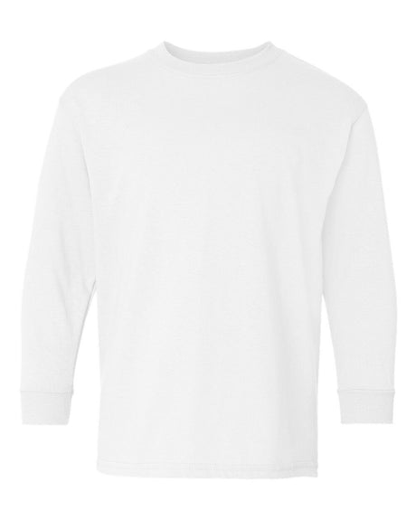 GILDAN® Heavy Cotton Youth Crewneck Long Sleeve T-Shirt