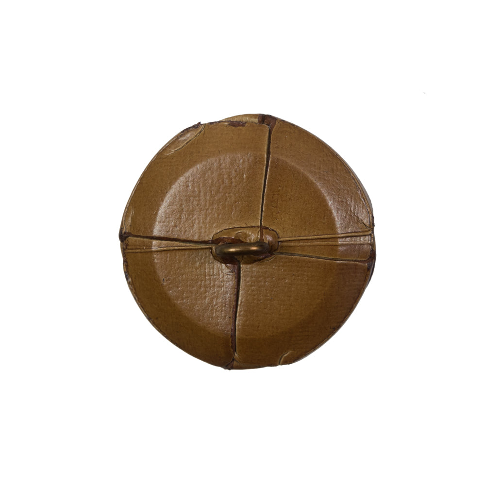 Natural Leather Shank Back Button - 36L/23mm
