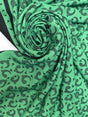 Polyamide Crepe Printed Green Black