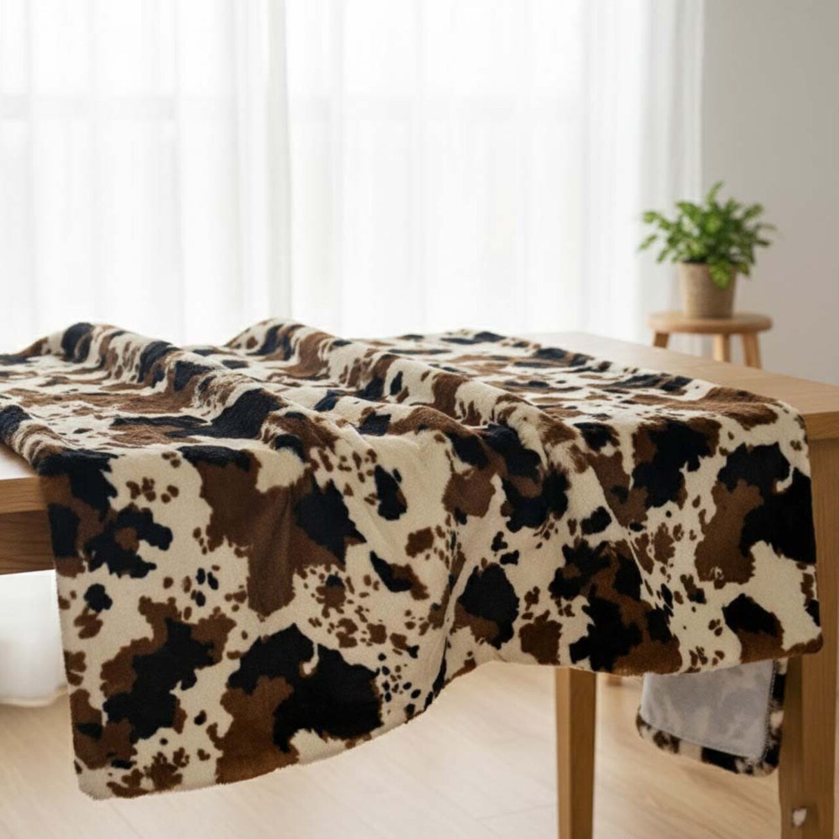 1 Yard Brown 460 GSM Cow Velboa Faux Fur Fabric 58/60 Inch Width for Costumes & Decor 100 % Polyester