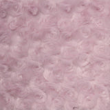 1 Yard Rosebud Minky Fabric 100% Polyester Plush Textured Soft Material for Blankets 60 Inch Width
