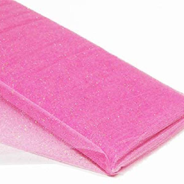 Tulle Glitter Fabric Sparkle Mesh for Wedding Costumes 54 Inch Width 100% Polyester