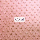 1 Yard Ultra Soft Minky Dot Fleece Plush Fabric 100 Percent Polyester for Crafts 60 Inch Width