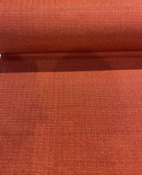 Sampson Chenille Performance Polypropylene Fabric - Sangria Rust Red, Solid Upholstery, 58" Width (1 Yard)