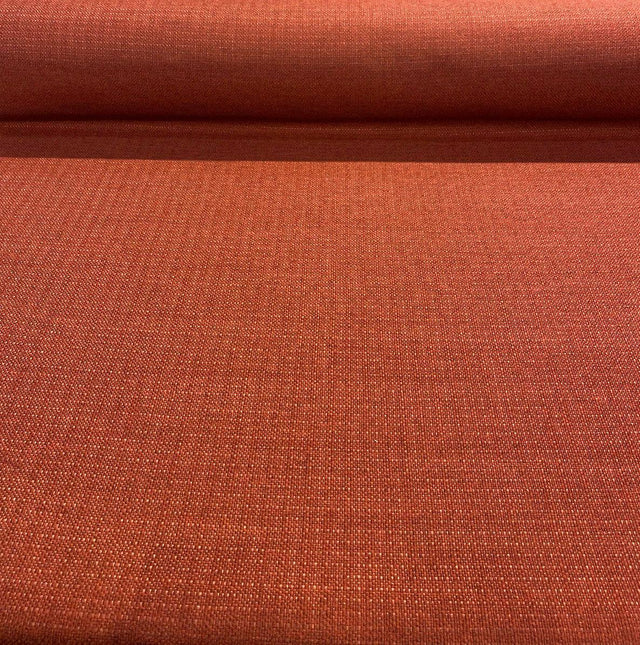 Sampson Chenille Performance Polypropylene Fabric - Sangria Rust Red, Solid Upholstery, 58" Width (1 Yard)