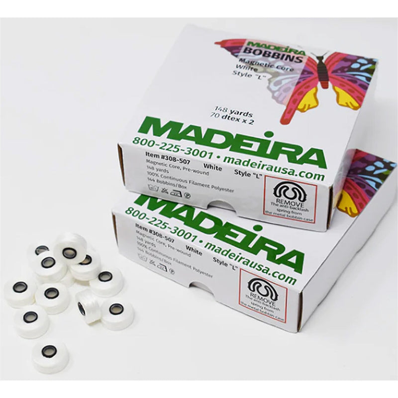 Madeira Sided Bobbin White