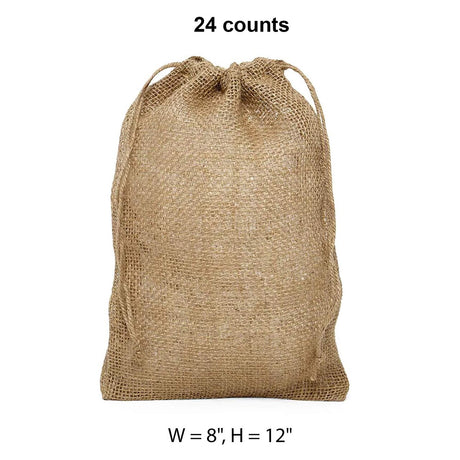 Rough Natural Burlap Bags 8 '' X 12 ''