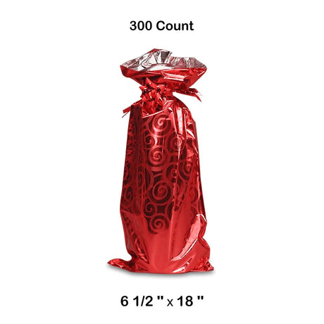 Mylar Wine Bags 6 1/2” x 18” Elegant Packaging