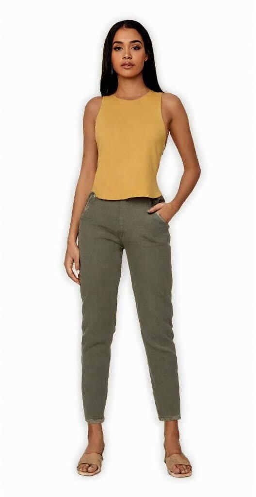 BELLA + CANVAS® Women's Racerback Crewneck Crop Tank - 6682