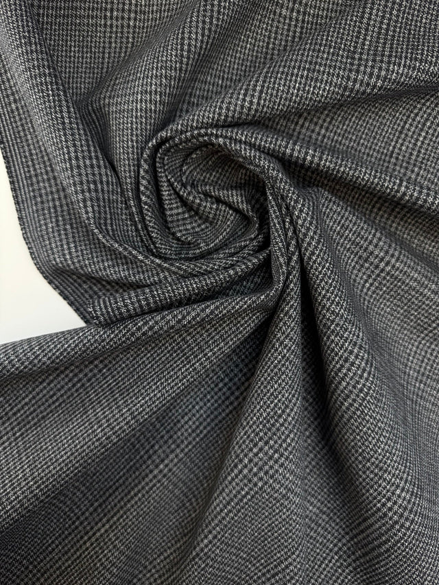 Cotton Checked Houndstooth Fabric