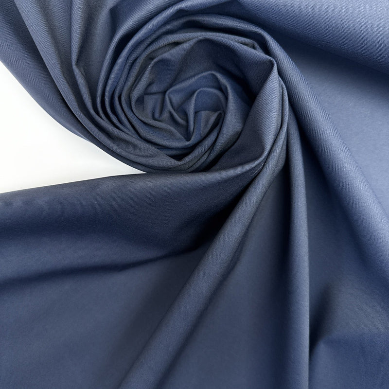 Wool Polyamide Woven Blue