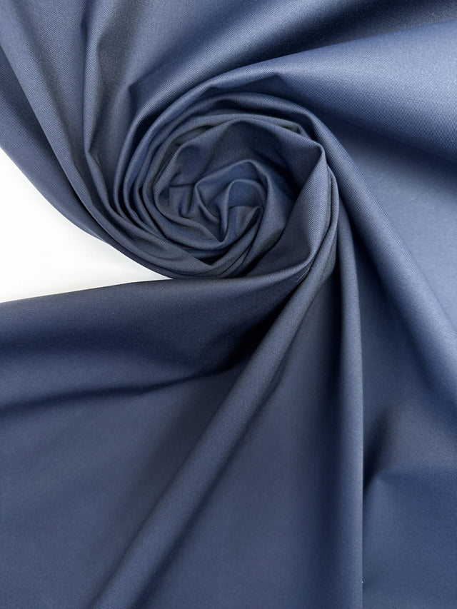 Wool Polyamide Woven Blue