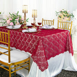 Rectangular Lace Tablecloth Elegant Table Overlay