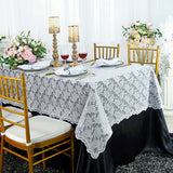 Rectangular Lace Tablecloth Elegant Table Overlay