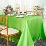 Rectangular Satin Tablecloth Seamless Silky Finish