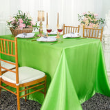 Elegant Satin Rectangular Tablecloth Seamless Finish