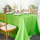 Premium Satin?Like Round Tablecloth – Durable & Elegant