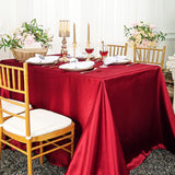 Elegant Satin Rectangular Tablecloth Seamless Finish
