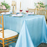 Silky Satin Rectangular Tablecloth Seamless Finish