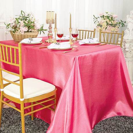Premium Satin?Like Round Tablecloth – Durable & Elegant
