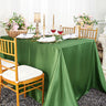 Rectangular Satin Tablecloth Seamless Silky Finish