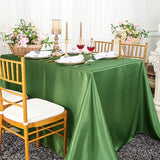 Silky Satin Rectangular Tablecloth for Events