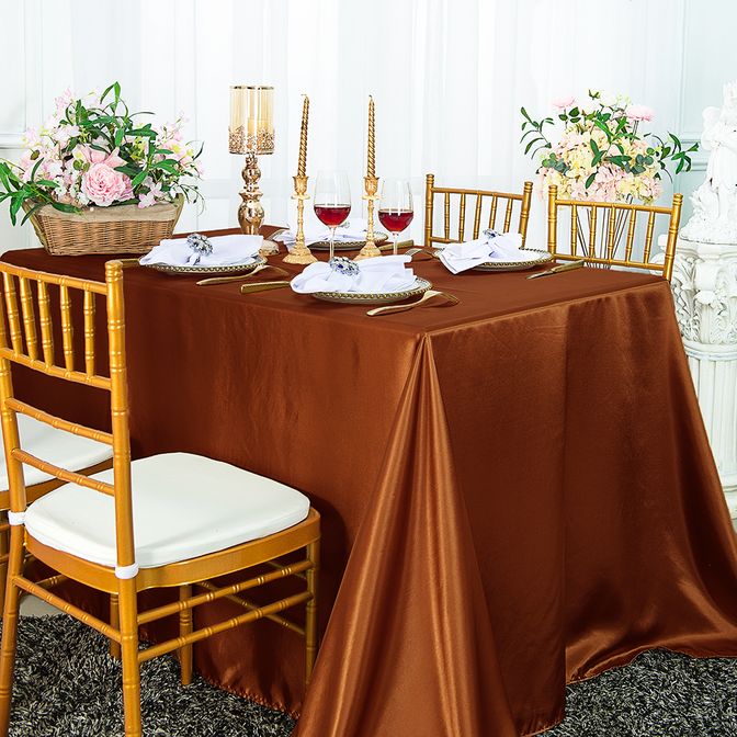 Premium Satin?Like Round Tablecloth – Durable & Elegant