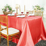 Rectangular Satin Tablecloth Seamless Silky Finish
