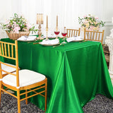 Silky Satin Rectangular Tablecloth Seamless Finish