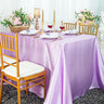 Silky Satin Rectangular Tablecloth Seamless Finish