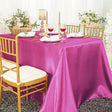 Rectangular Satin Tablecloth 90x132 Magenta/Azalea