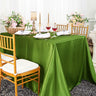 Elegant Satin Rectangular Tablecloth for Dining & Events